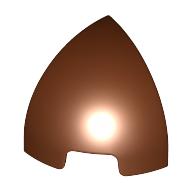 Lego Brick Round Curved 1 x 1 x 1 Quarter Dome / Reddish Brown