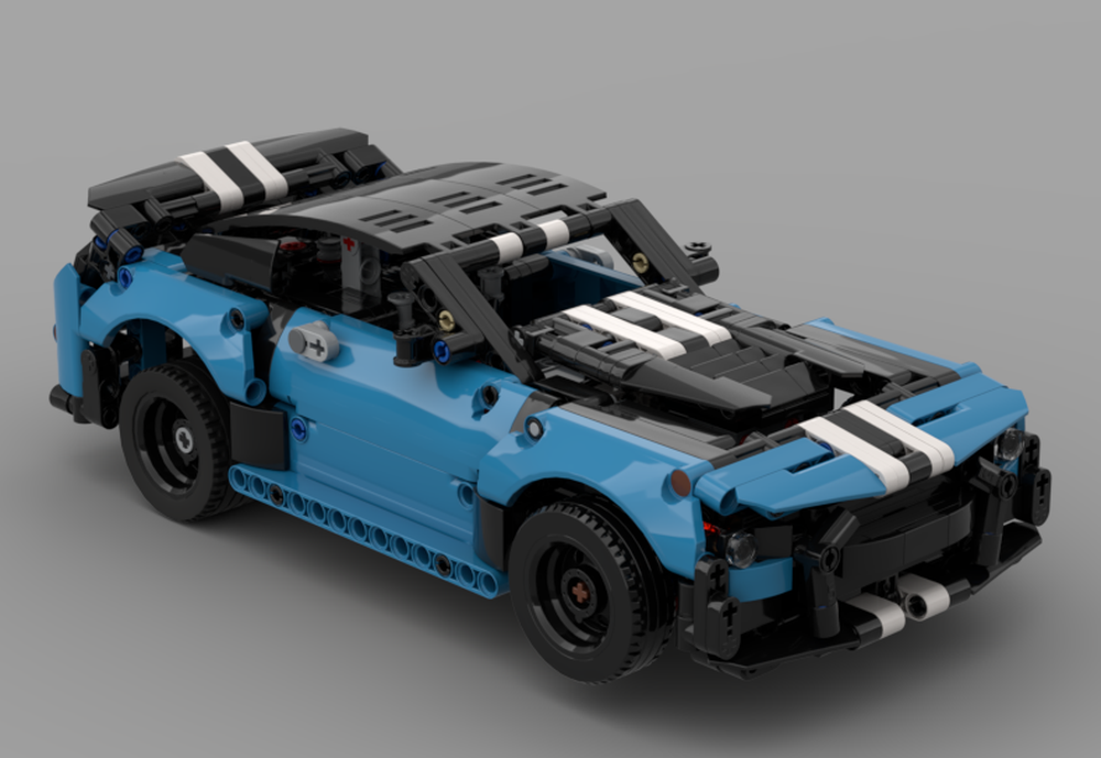Lego Ford Mustang rc powered with Buwizz/ Buggy Motor
