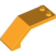 Lego Windscreen 5 x 2 x 1 2/3 / Bright Light Orange