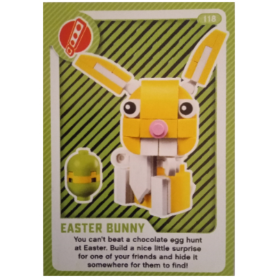 Lego Trading Card, Create the World Living Amazingly - Easter Bunny