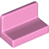 Lego Panel 1 x 2 x 1 [Rounded Corners] / Bright Pink