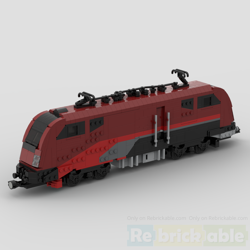 Lego ÖBB Railjet Siemens Taurus train locomotive with PF