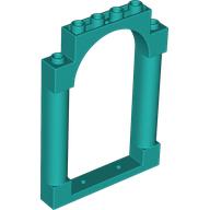 Lego Panel 1 x 6 x 7 with 2 Columns and Arch / Dark Turquoise