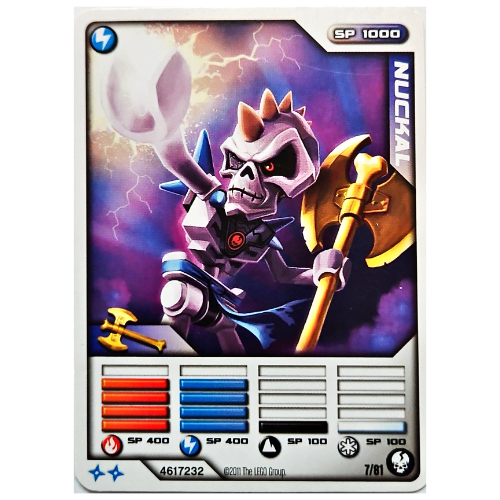 Lego Trading Card, Ninjago Deck #1: 7 - Nuckal - International Version / [No Color/Any Color]