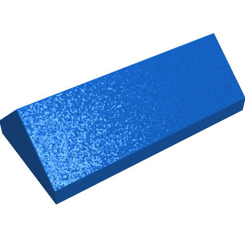 Lego Brick Sloped 45° 2 x 4 Double / Blue