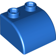 Lego Quatro Brick 2 x 2 with Curve / Blue