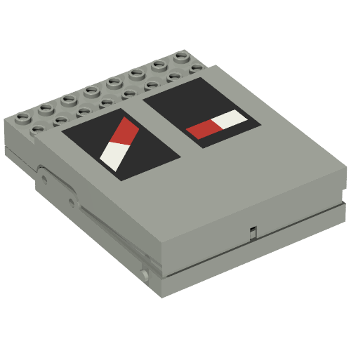 Lego Control Unit, Train 12V, 8 x 10 with Level Crossing Print