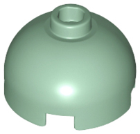Lego Brick, Round 2 x 2 Dome Top / Sand Green