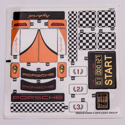 Lego Sticker Sheet 2 for Set 75912-1