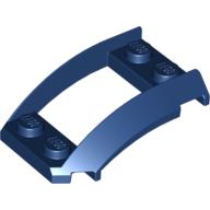 Lego Wheel Arch, Curved Wedge 4 x 3 with 2 x 2 Opening and 4 Studs / Dark Blue