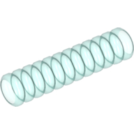 Lego Hose, Ribbed 7mm D. 4L / 3.2cm / Trans-Light Blue