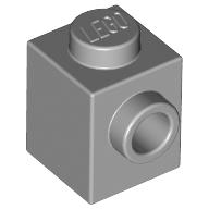 Lego Brick Special 1 x 1 with Stud on 1 Side / Light Bluish Gray