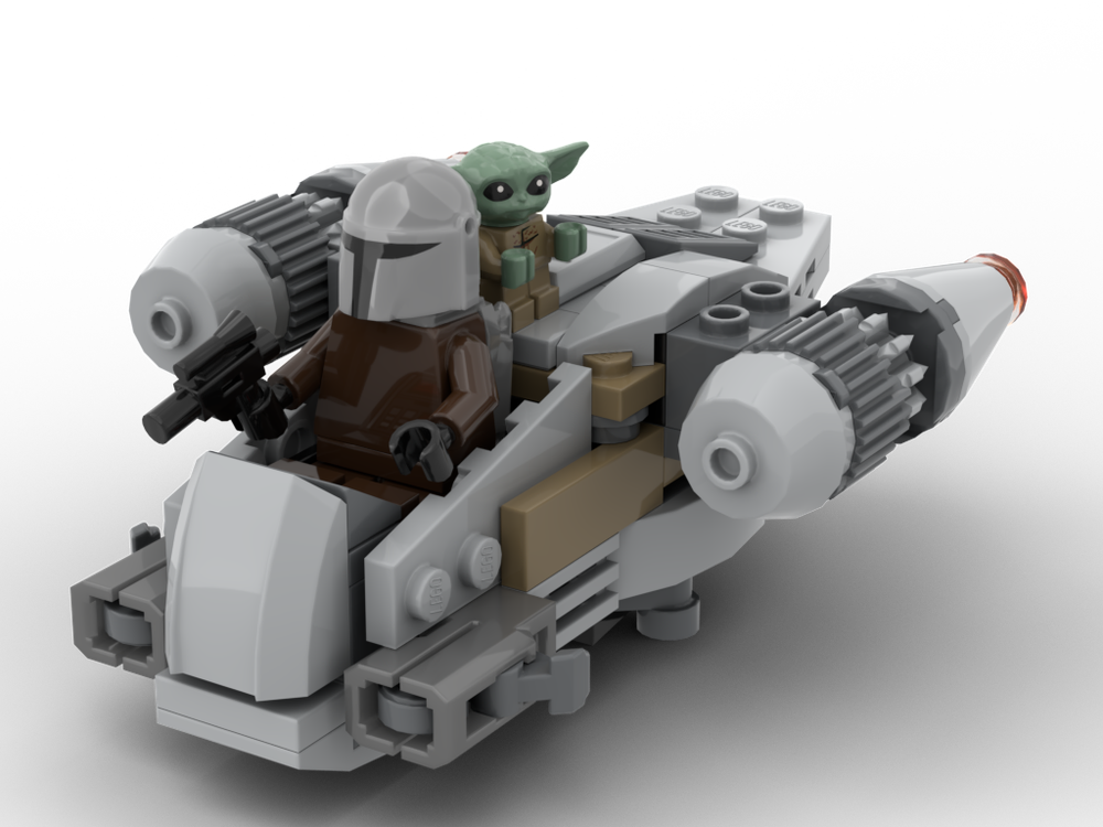 Lego Razor Crest Microfighter MOC (Alt. build 75321 & 75363)