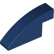 Lego Brick Curved 1 x 4 x 1 2/3 No Studs / Dark Blue