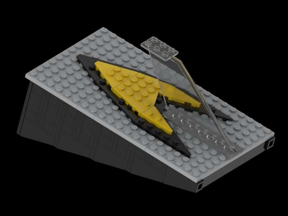 Lego USS Enterprise display stand