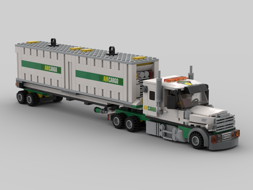 Lego Air Cargo Truck & Container Trailer