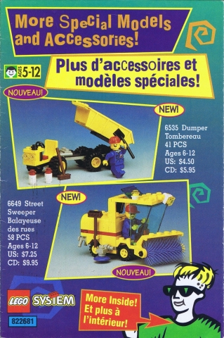 Lego 1995 Insert - Shop at Home - US/Canadian (822681)