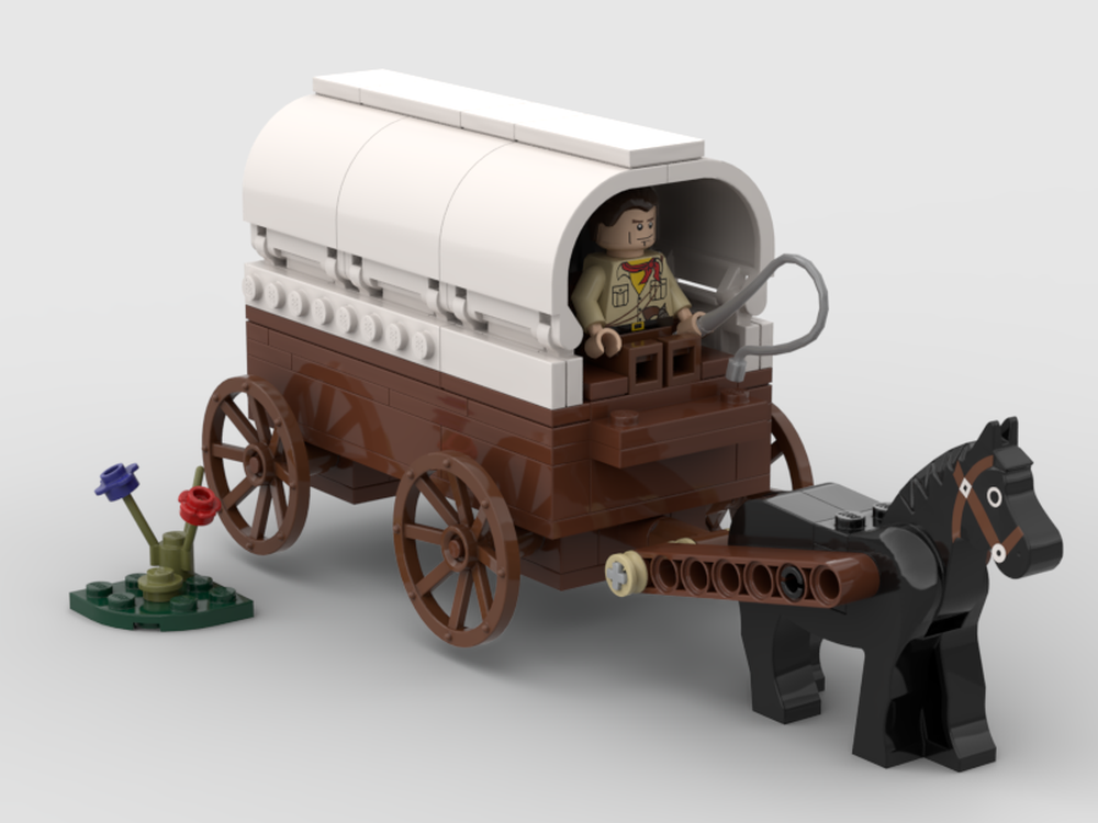 Lego covered wagon