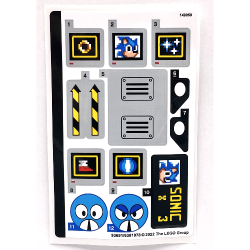Lego Sticker Sheet 1 for Set 21331-1 / [No Color/Any Color]