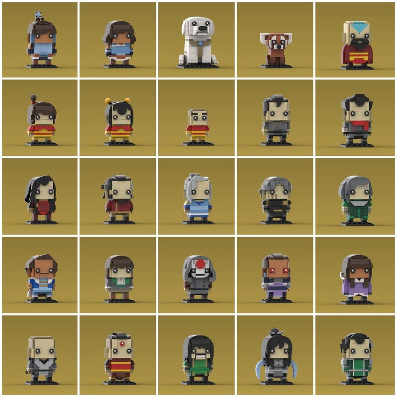 Lego "The Legend of Korra" Brickheadz BUNDLE