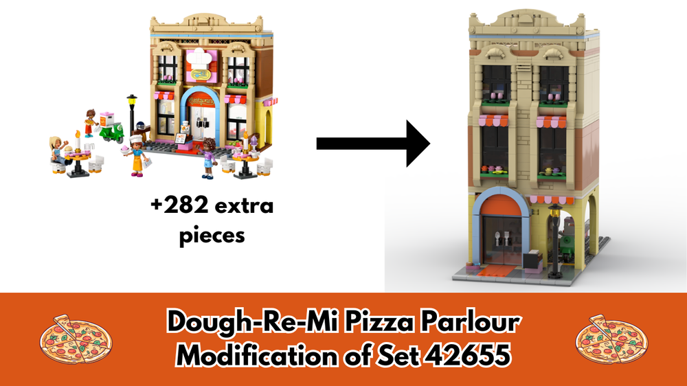Lego Dough-Re-Mi Pizza Parlour Modification of Set 42655