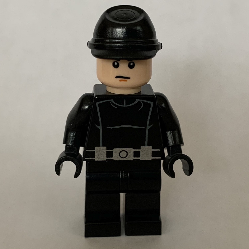 Lego Imperial Crew / Pilot, Black Uniform, Cavalry Cap, Black Hands