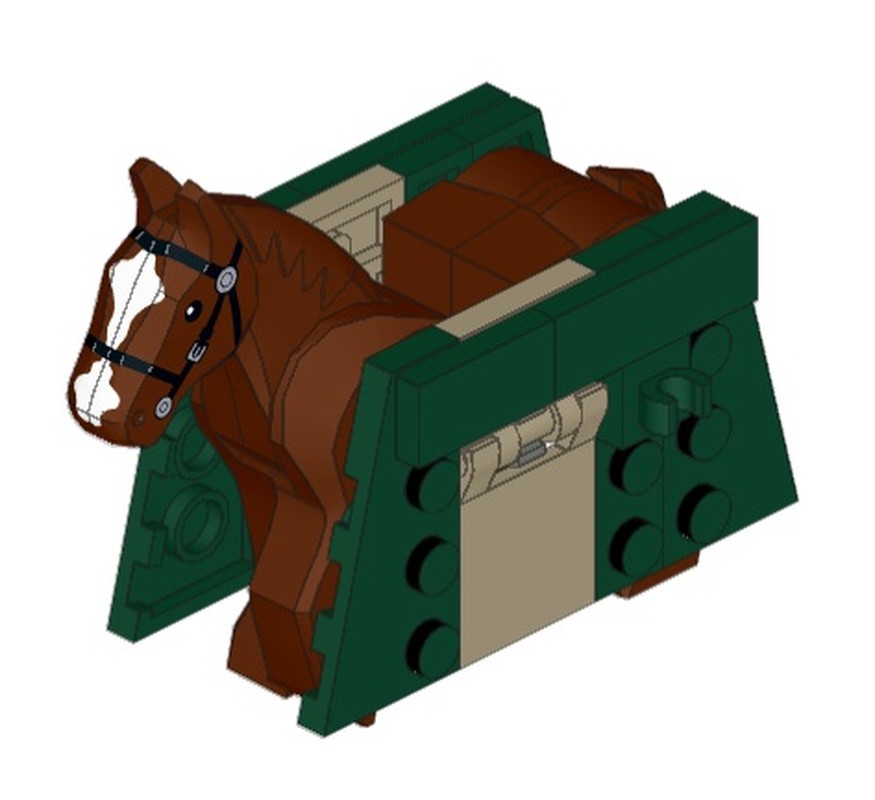 Lego Bear Knight Horse Barding