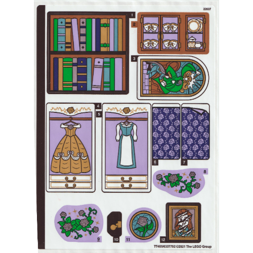 Lego Sticker Sheet for Set 43196-1