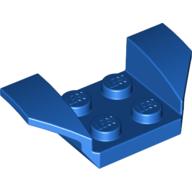 Lego Mudguard 2 x 4 with 2 x 2 Studs and Flared Wings / Blue