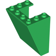 Lego Windscreen 3 x 4 x 4 Inverted / Green
