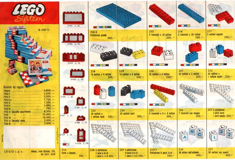 Lego 1963 Italian (B-158-it.)