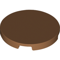 Lego Tile Round 3 x 3 / Medium Nougat