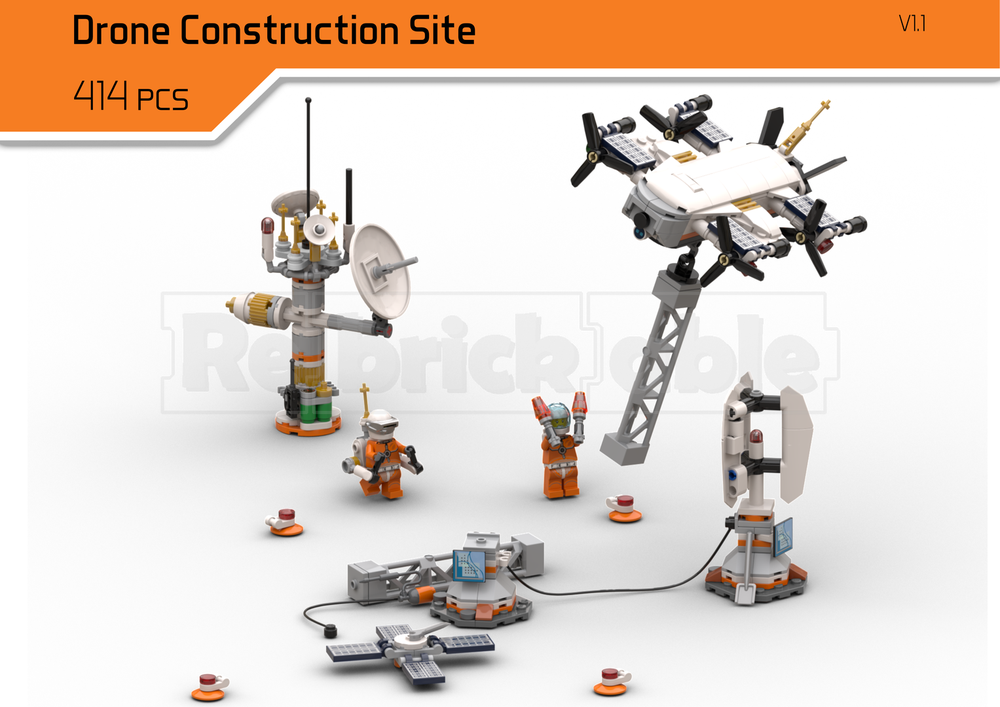 Lego Mars Mission - Drone Construction Site