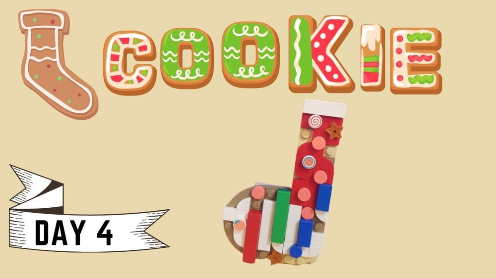 Lego Christmas sugar cookie