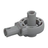 Lego Technic Rotation Joint Ball Loop with Two Perpendicular Pins with Friction / Light Bluish Gray