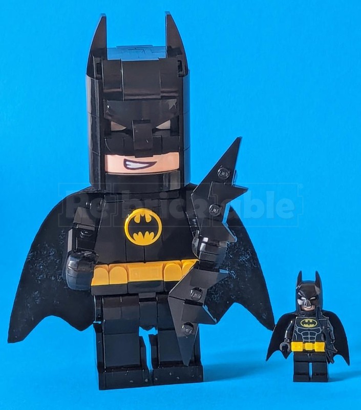 Lego Upscaled Batman Mini Figure in 3:1