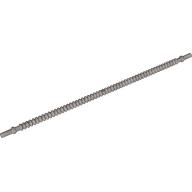 Lego Flexible Ribbed Hose 8mm Ends 19L / Flat Silver