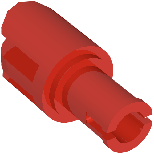 Lego Arm Piece with Pin, 3 Fingers / Red