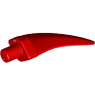 Lego Animal Body Part, Barb / Claw / Tooth / Talon / Horn, Medium / Red