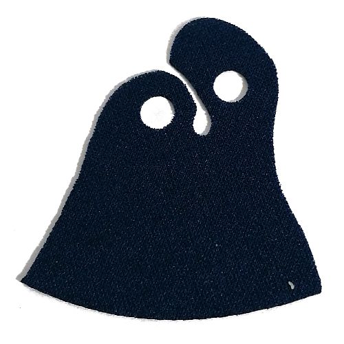 Lego Neckwear Cape, Offset, Two Holes / Dark Blue