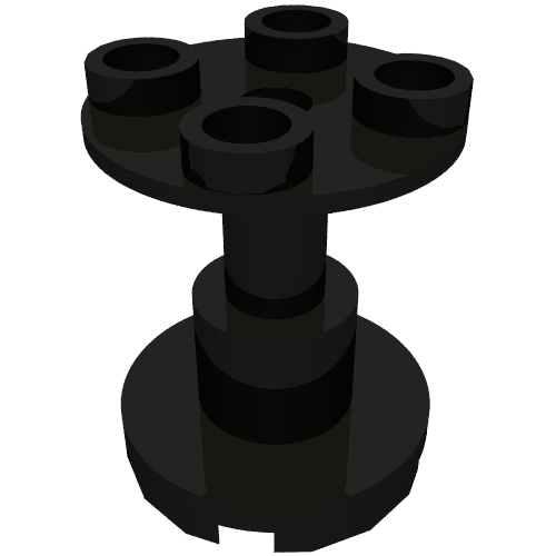 Lego Support Round 2 x 2 x 2 Stand with Blocked Center Hole