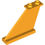 Lego Wing, Tail 4 x 1 x 3 / Bright Light Orange