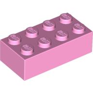 Lego Brick 2 x 4 / Bright Pink