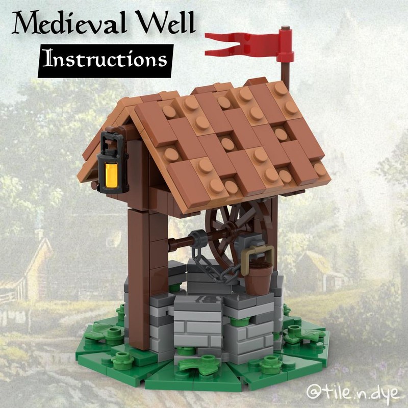 Lego MEDIEVAL WELL (Castle Theme)