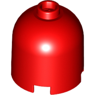 Lego Brick Round 2 x 2 x 1 2/3 Dome Top, Hollow Stud / Red