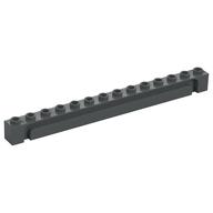 Lego Brick Special 1 x 14 Grooved / Dark Bluish Gray