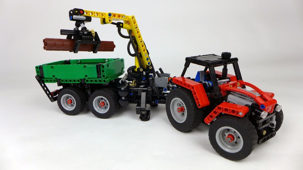 Lego tractor with trailer Mk2