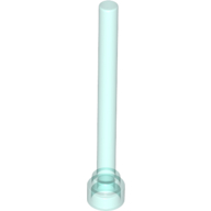 Lego Antenna 1 x 4 with Flat Top / Trans-Light Blue