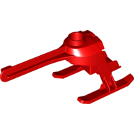 Lego Helicopter Tail and Landing Gear / Red