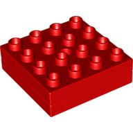 Lego Duplo Turntable, 4 x 4 / Red